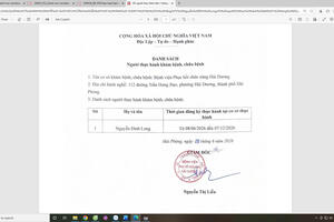 DANH SÁCH NGƯỜI THỰC HÀNH TẠI BỆNH VIỆN ĐỢT 1 THÁNG 6 NĂM 2026